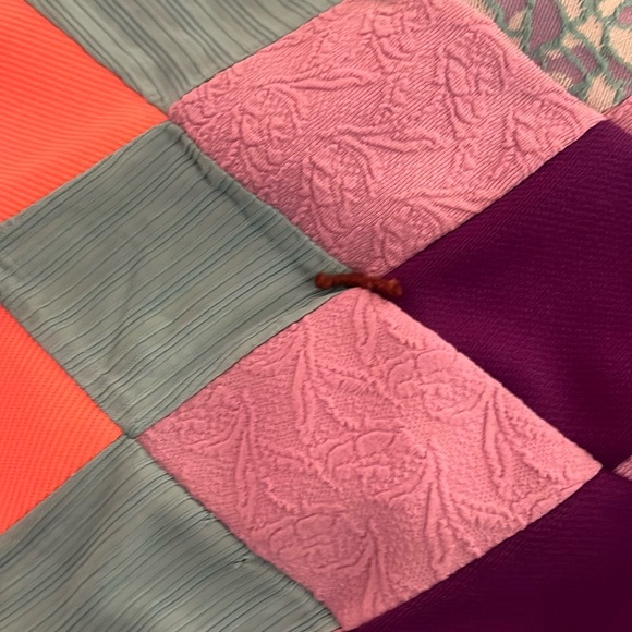 Patchwork Quilt Blanket Handmade Vintage - Picture 4 of 9